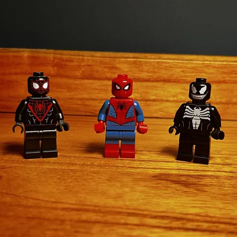 LEGO Spider-Man, Miles Morales & Venom Minifigures Lot of 3