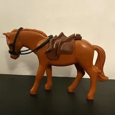 LEGO Belville Brown Horse movable head Figure w/Saddle & Reigns 6171 6172
