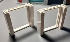 #4831# Lego 80400 Door frame 2 X 8 X 6 White in NEW condition , check the pics