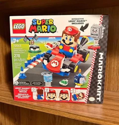 LEGO Super Mario Mario Kart Interactive Mario & Standard Kart 72043 278 Pieces