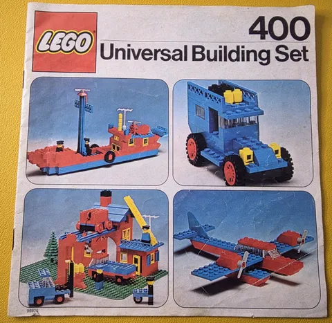 Vintage 1977 LEGO Universal Building Set (#400) Instruction Booklet Manual