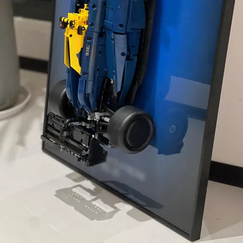 Display Wallboard for LEGO Technic Racing RB20 42206 Model Car Building Sets