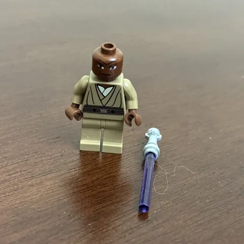Lego Minifigure Mace Windu sw0220 Large Eyes Clone Wars 7868 8019