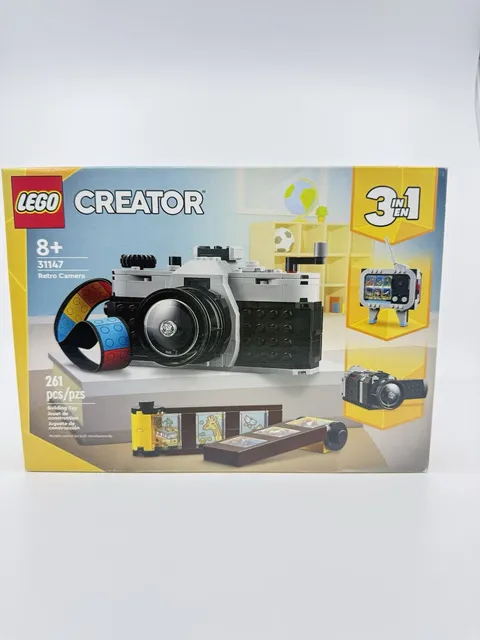 Lego Building Set Creator 3 In 1 31147 Multicolor Retro Camera 261 Pieces