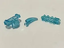 Lego 11098 16770 30936 13549 Transparent Blue Replacement Add-on Pieces Lot of 3