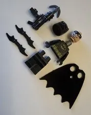 Lego Batman 70817 Dual Sided Head Grin LEGO Movie Minifigure w/all Accessories!!