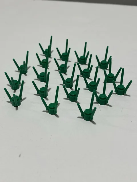 New Lot of 20 Genuine LEGO Green 3741 Plant Stalk Flower Stem Grass Foliage
