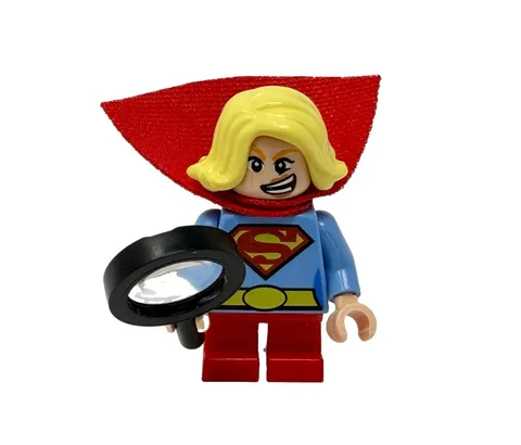 LEGO DC Supergirl Minifigure sh0483 w/ Magnifying Glass  Mighty Micros