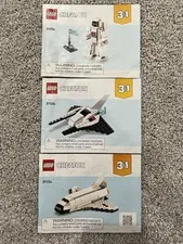 LEGO Creator 3 in 1 Space Shuttle 31134 Instruction Guides MANUALs ONLY