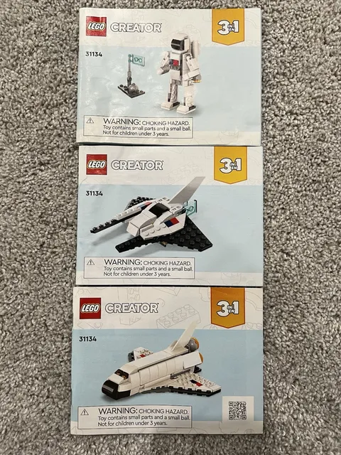 LEGO Creator 3 in 1 Space Shuttle 31134 Instruction Guides MANUALs ONLY