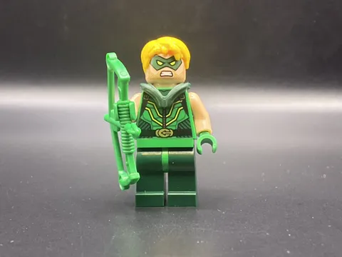 LEGO MINIFIGURE DC SUPERHEROES GREEN ARROW - HAIR SH0153 WITH BOW