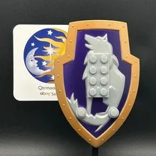 LEGO Brand KNIGHTS KINGDOM Large Figure DANJU Shield PART ~50654~ WOLF x1