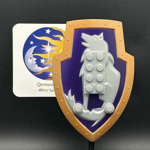 LEGO Brand KNIGHTS KINGDOM Large Figure DANJU Shield PART ~50654~ WOLF x1