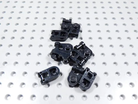 LEGO Lot of 10 Black 1x1 Modified Plates w/ Closed Handle BH