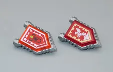 LEGO #7 Nexo Knights shields with tiles for minifigures lot red