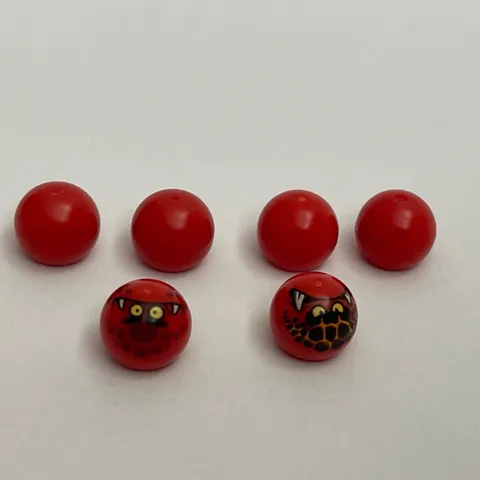 Lego 53585 Red Replacement Parts Pieces Lot of 6