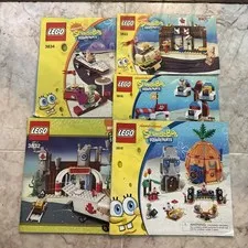 LEGO Lot of 5 SpongeBob Squarepants Instruction Manuals ONLY