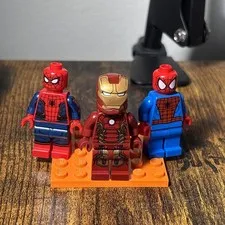 LEGO Spiderman and Ironman Minifigure Lot