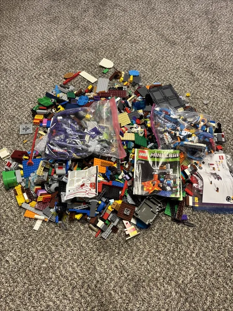 LEGO LOT misc pieces parts small pieces miniFigs L mixed random