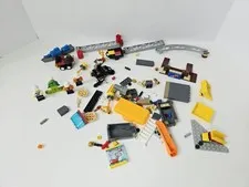 Lego City lot gold mine miners expedition site misc figures