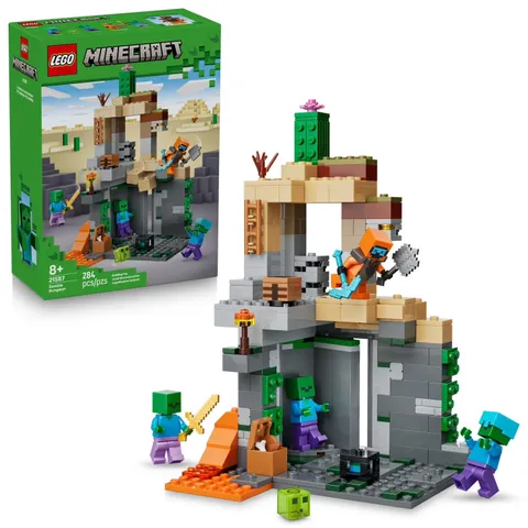 LEGO Minecraft Zombie Dungeon Building Toy, 284 Pieces