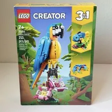 LEGO CREATOR 3-in-1: Exotic Parrot (31136) Original Packaging Unused!