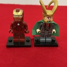 LEGO Marvel Iron Man Loki Minifigure Lot 10721 Avengers Exclusive