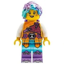 new LEGO Izzie Minifig (Isabel Christina Garcia) - Bright Light Orange Robe