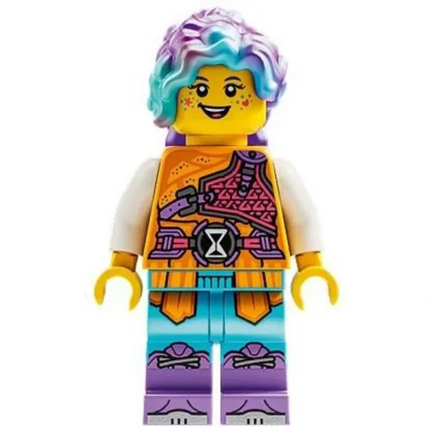 new LEGO Izzie Minifig (Isabel Christina Garcia) - Bright Light Orange Robe