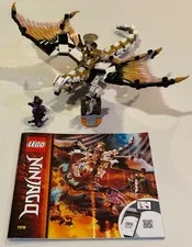LEGO NINJAGO 71718 Wu's Battle Dragon COMPLETE w/ Minifigs & Manual