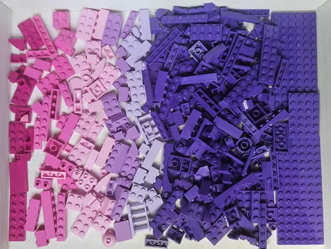 Lego Pink & Purple Color Bricks, Plates, & Specialty Parts~300 Pc Lot