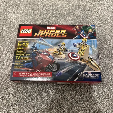 LEGO Marvel Super Heroes 6865 Captain America's Avenging Cycle Set 72 pcs Box