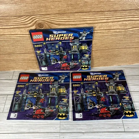 Lego DC Super Heroes The Batcave Set 6860 Instruction Manuals Only