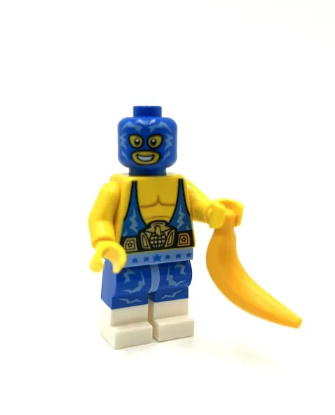 LEGO Blue Wrestler minifigure Winter 2025 Store Exclusive