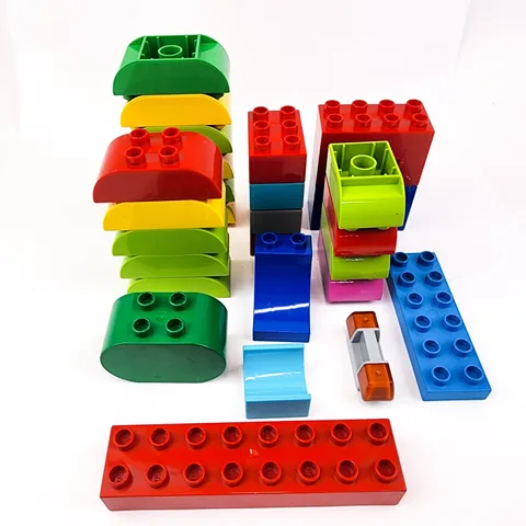 Duplo Lego  Lot of 27 Bricks Building Blocks Multicolor