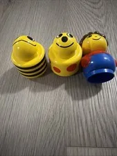 Vintage Lego Duplo PRIMO Building Blocks Figures Giraffe Boy Bee