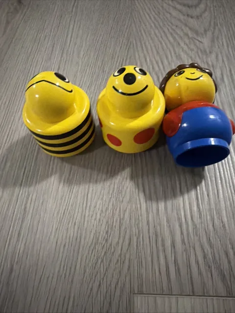 Vintage Lego Duplo PRIMO Building Blocks Figures Giraffe Boy Bee