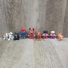 LEGO Duplo Figure Characters Disney People Animals Mickey Chicken Mixed Lot of 9