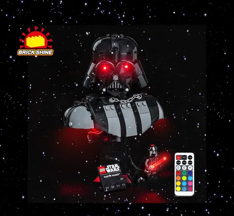 Brick Shine -GC Light kit for Lego Darth Vader Bust 75439 (NEW)