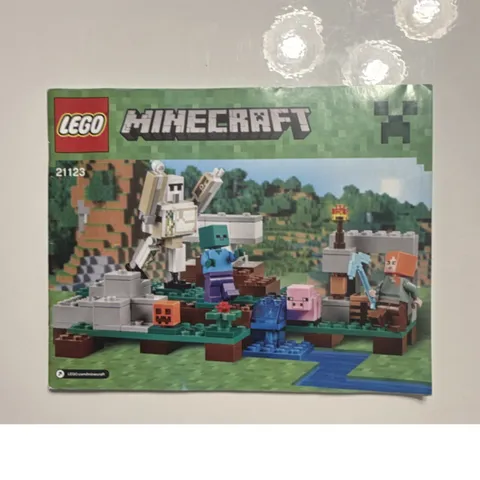 LEGO Minecraft The Iron Golem 21123 Illustrated Manual Booklet Multilingual