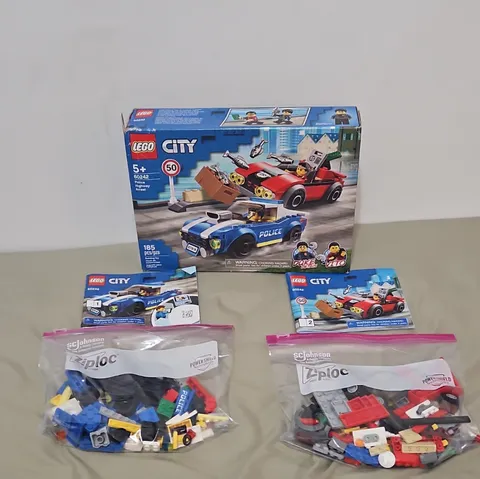 LEGO City (60242) Police Highway Arrest 98% Complete With Box And Instructions