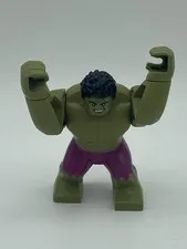 LEGO Minifigure sh0643 Incredible Hulk LARGE FIGURE Magenta Pants (Figure Only)