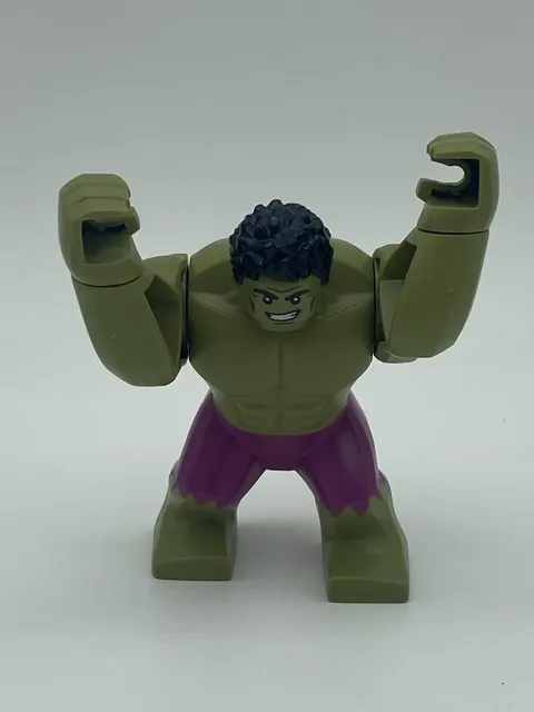 LEGO Minifigure sh0643 Incredible Hulk LARGE FIGURE Magenta Pants (Figure Only)