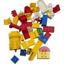 79 of 123 Bricks from Vintage 80s Lego Duplo House 9152 No Box/Manual About 50%