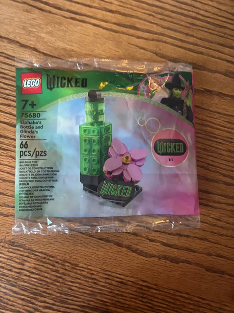 SEALED LEGO SET 75680 WICKED AMC EXCLUSIVE Elphaba’s Bottle & Glinda’s Flower