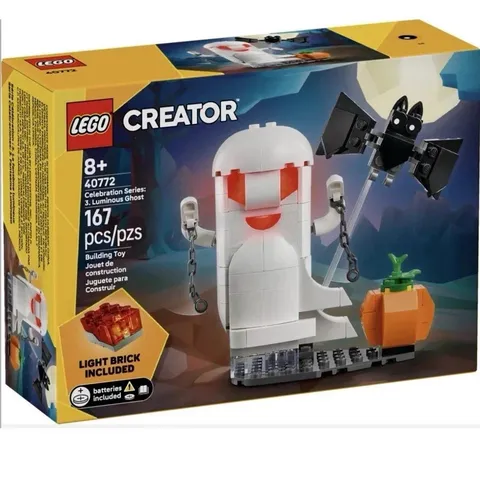 🔥LEGO Creator 40772 Celebration Series 3 Luminous Ghost Light Brick 🎃RETIRED👻