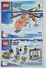LEGO CITY 60034: Arctic Helicrane Instruction Manuals Only Vol 1 & 2 2014