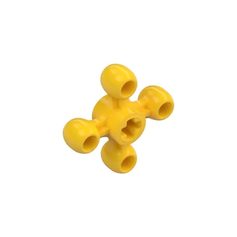 LEGO 30x Yellow Technic, Gear Knob Cog Wheel with Axle Hole inv.625