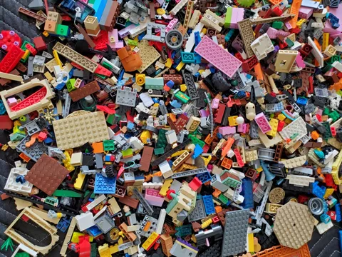 LEGO 17.6 lbs Pounds Parts Pieces Building Blocks Mini Figs Clean Bulk Lot
