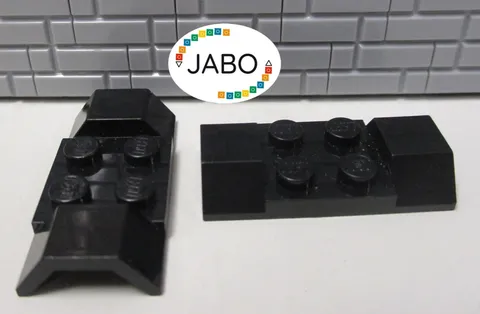 (B8/7) LEGO 2 x 3787 Mudguard 2x4 black 6954 1592 6695 6831 6696